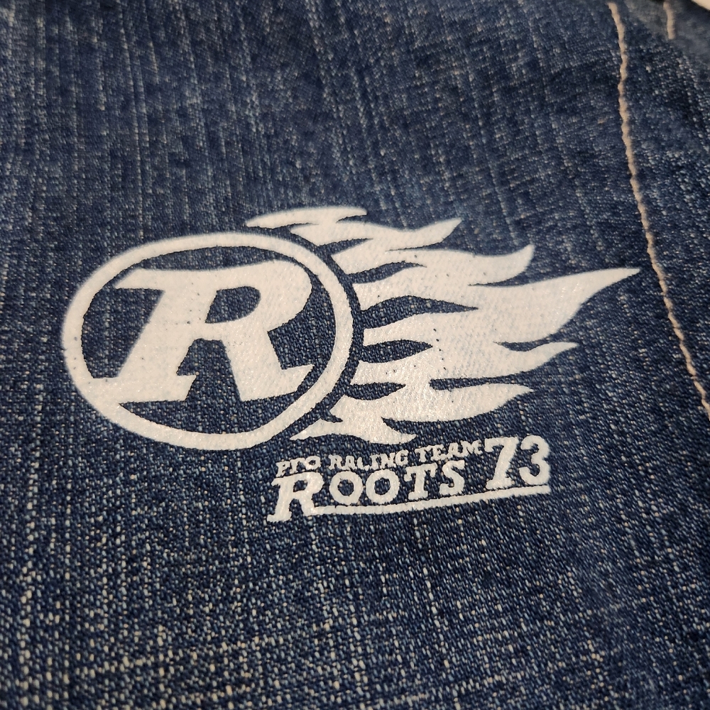 Vintage Roots Kids Blue Denim Jacket with White Accents - Picture 2 of 5